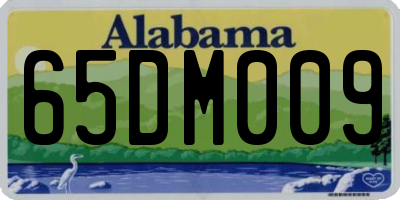 AL license plate 65DM009