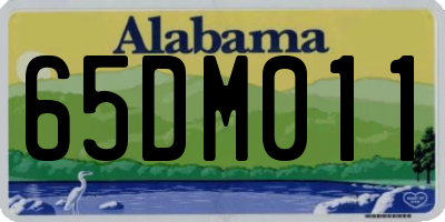 AL license plate 65DM011