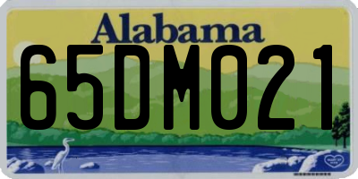 AL license plate 65DM021