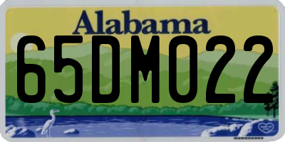 AL license plate 65DM022