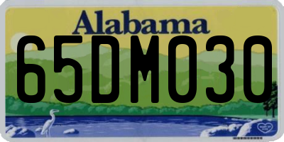 AL license plate 65DM030