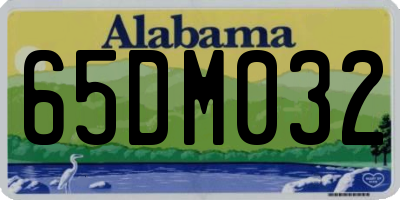 AL license plate 65DM032
