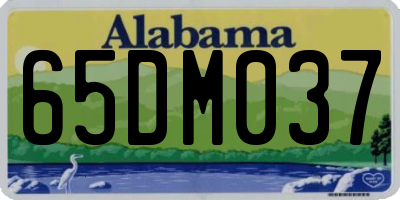 AL license plate 65DM037