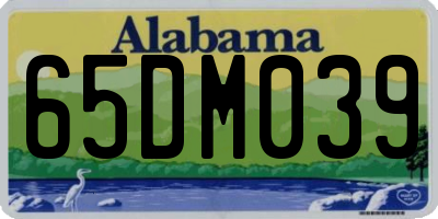 AL license plate 65DM039
