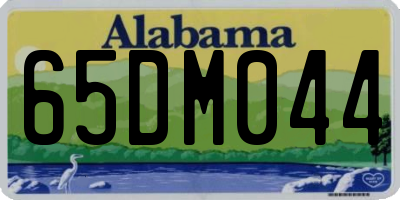 AL license plate 65DM044