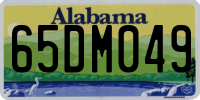 AL license plate 65DM049