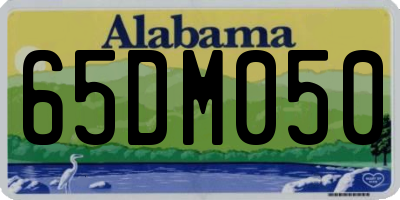 AL license plate 65DM050