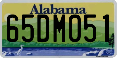 AL license plate 65DM051
