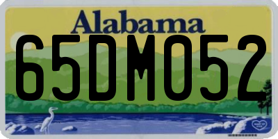 AL license plate 65DM052