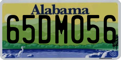 AL license plate 65DM056