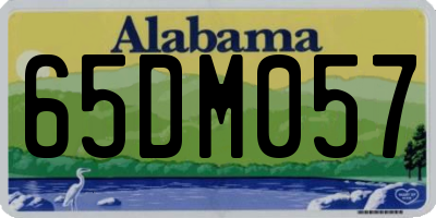 AL license plate 65DM057
