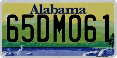 AL license plate 65DM061
