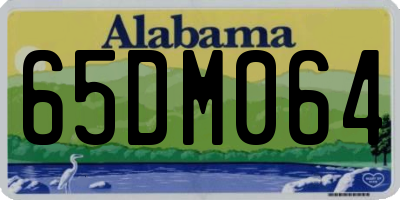 AL license plate 65DM064