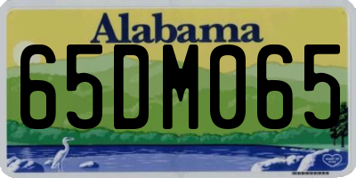 AL license plate 65DM065