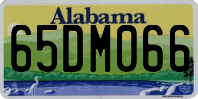 AL license plate 65DM066