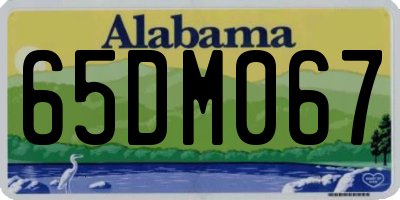 AL license plate 65DM067
