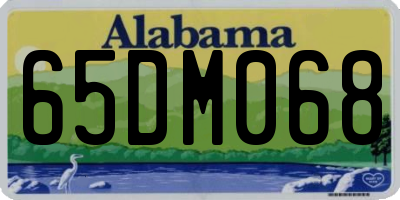 AL license plate 65DM068
