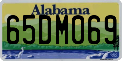 AL license plate 65DM069