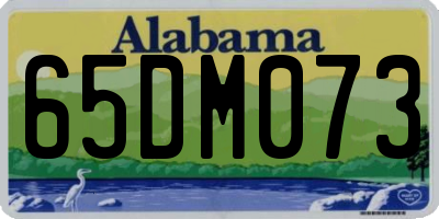 AL license plate 65DM073
