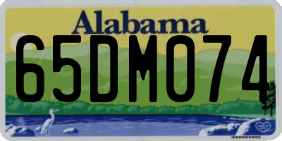 AL license plate 65DM074