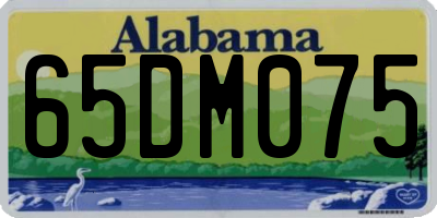 AL license plate 65DM075