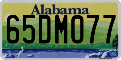 AL license plate 65DM077