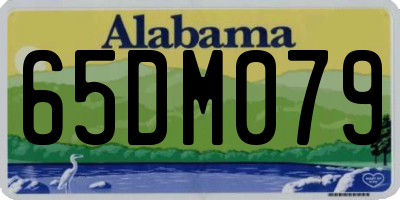 AL license plate 65DM079