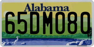 AL license plate 65DM080