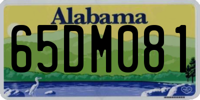 AL license plate 65DM081
