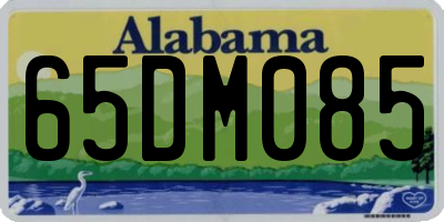 AL license plate 65DM085