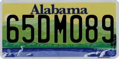AL license plate 65DM089