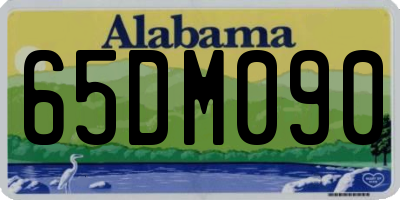 AL license plate 65DM090