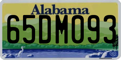 AL license plate 65DM093