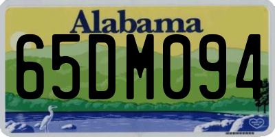 AL license plate 65DM094