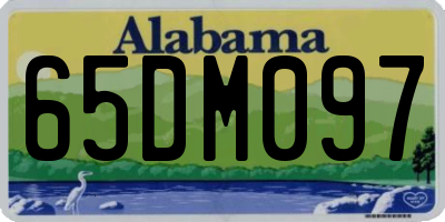 AL license plate 65DM097