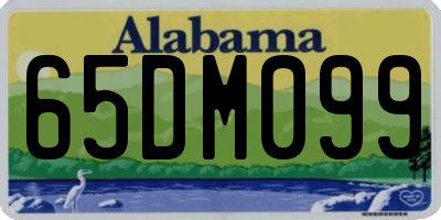 AL license plate 65DM099