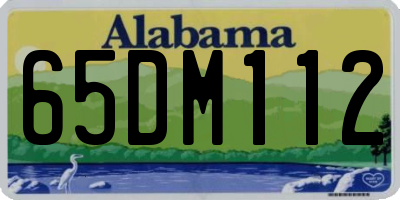 AL license plate 65DM112