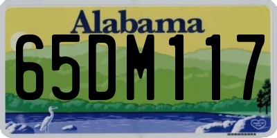 AL license plate 65DM117