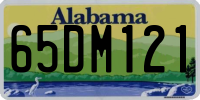 AL license plate 65DM121
