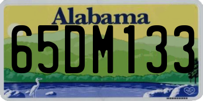 AL license plate 65DM133