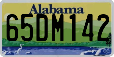 AL license plate 65DM142