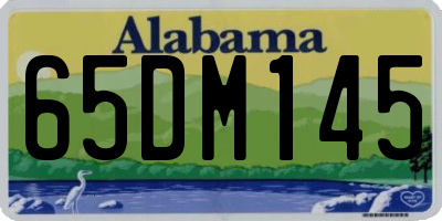 AL license plate 65DM145