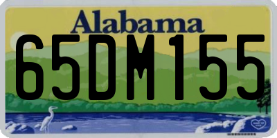 AL license plate 65DM155