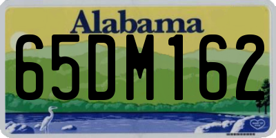 AL license plate 65DM162