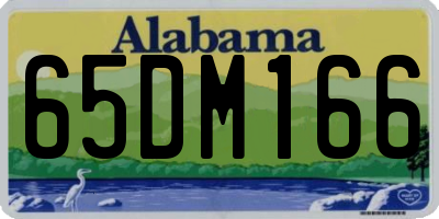 AL license plate 65DM166