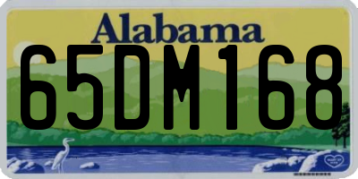 AL license plate 65DM168
