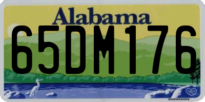 AL license plate 65DM176