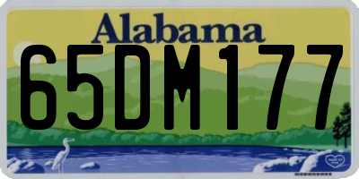 AL license plate 65DM177
