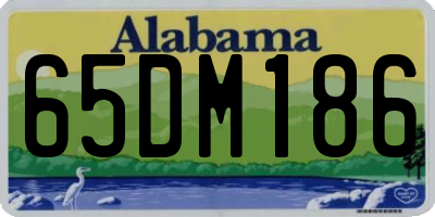 AL license plate 65DM186