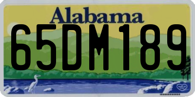 AL license plate 65DM189